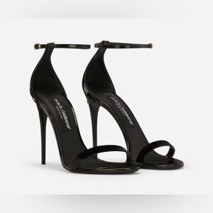 Brand New Dolce & Gabbana Polished Calfskin Sandals Size 41